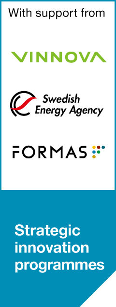 Vinnovas, Energimyndighetens och Formas logotyper